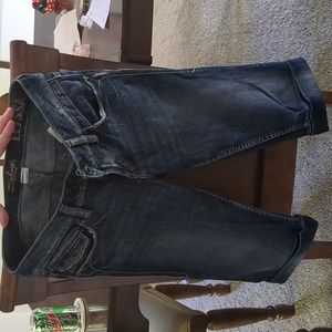Silver jean capris size 26